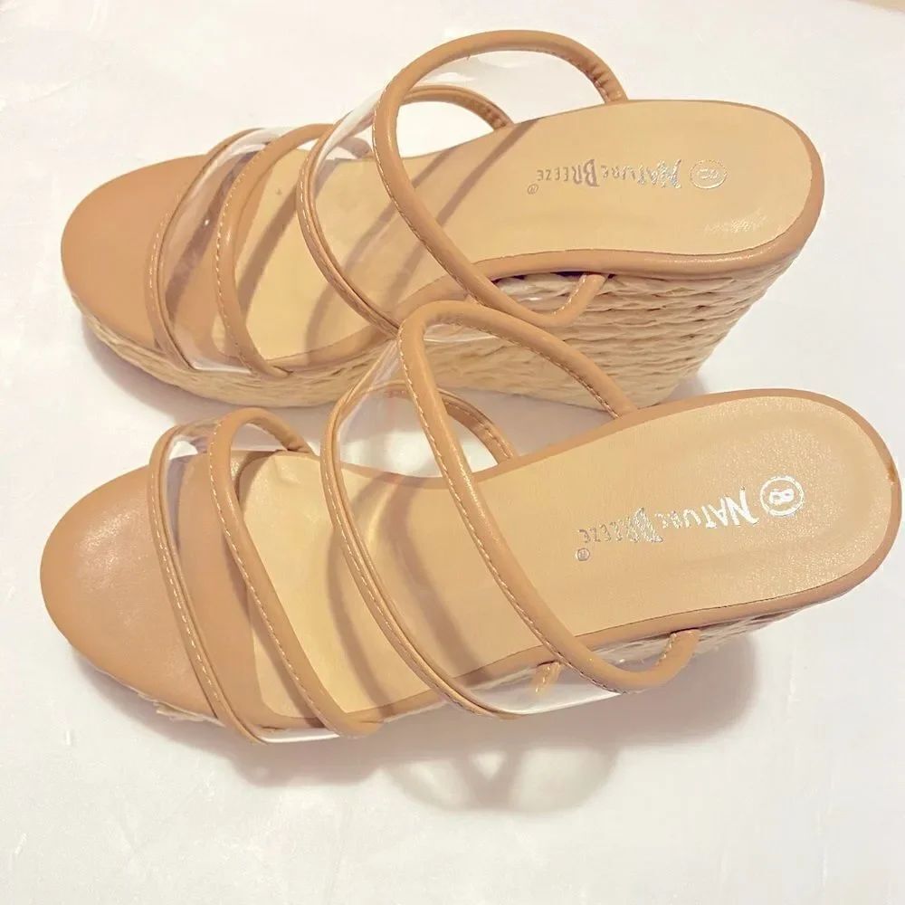 💥Natural Breeze Beige & Brown Rita  platform sandal size : various 🛍️